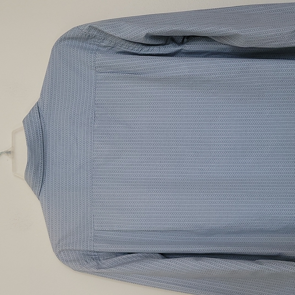 Quiksilver Edition Blue Print Long Sleeve Cotton Dress Shirt XL - Picture 9 of 15